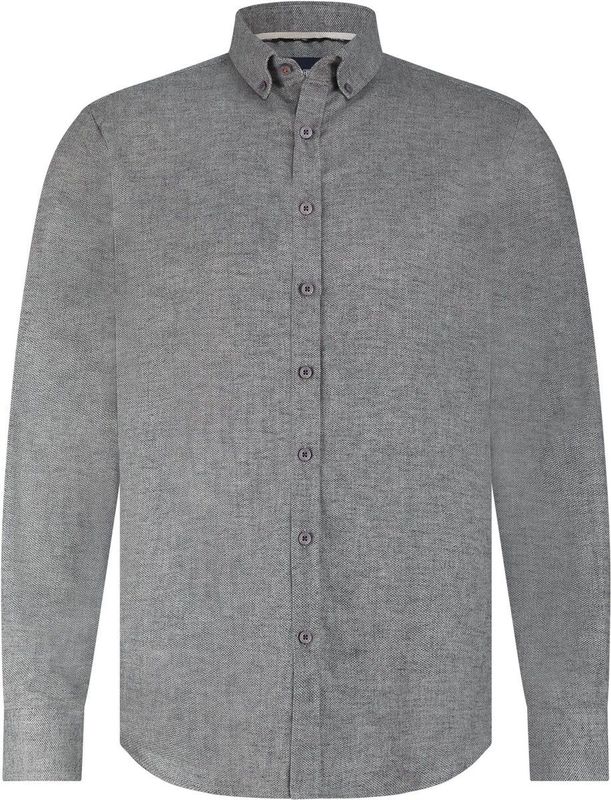 State Of Art - Knitted Oxford - Overhemd - Grijs