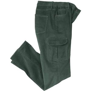 ATLAS FOR MEN - Ribfluwelen cargobroek met stretch - Heren - Verkrijgbaar in grote maten - 64