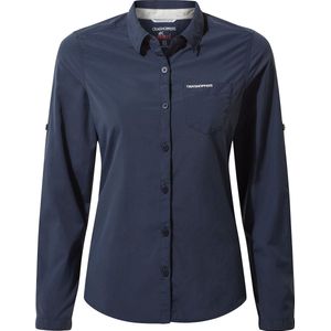 Craghoppers - UV blouse voor vrouwen - Lange mouwen - Bardo - Blauw - maat S (38)