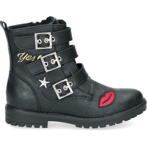 Sprox Bikerboots - Meisjes - Maat 38 - Zwart - Veterboots