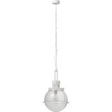 J-Line hanglamp Bol - glas/metaal - wit