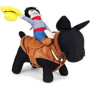 Pawsource Hondenkostuum - grappig pak honden - halloween honden - dierenkleding - cowboy kostuum