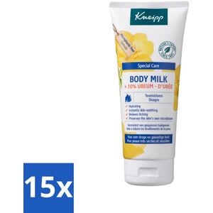 Kneipp - Body milk - Special Care - Met 10 % ureum - Voor zeer droge & gevoelige huid - 200 ml - Bulkverpakking - 15 stuks