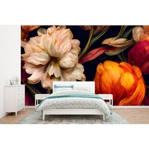 Bloemen - Planten - Kleuren - Wit - Behangpapier