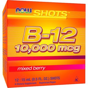 Now Foods - Vitamine B-12 10000mcg Shots - 12x 15 ml