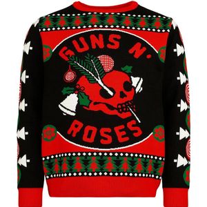 Guns N' Roses Holiday Sweater Heren Christmas jumper - meerkleurig - M