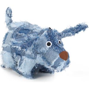 Checky - Hondenspeelgoed - Textiel - Blauw - 22 cm