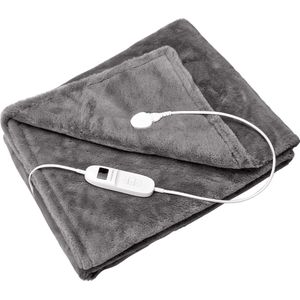 Lanaform - Cocoon Plaid - Elektrische Deken - Luxe Elektrische Bovendeken - Extrazachte Fleece - 9 Warmtestanden - Timerfunctie: Tot 6 Uur Opwarmtijd - Machinewasbaar - 160x120 Cm XL Formaat - Automatische Uitschakkeling