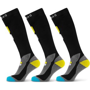 Poederbaas Skisokken Technical Bamboo Freeride - 3 paar - Zwart - Maat 43/46