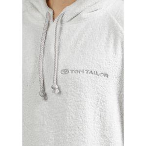 Tom Tailor - Unisex Surfponcho - Wit - 100% Katoen - Met Capuchon