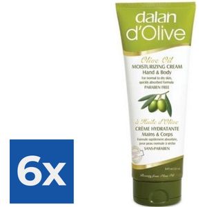 Dalan d’Olive - Hand & Bodycrème 250ml - Voordeelverpakking 6 stuks