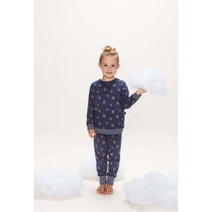 Charlie Choe meisjes pyjama ao Rainbow en Dots Navy