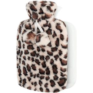 Kruik met luipaardprint | Perfect voor handen en menstruatie, langdurige warmte, afneembaar en wasbaar