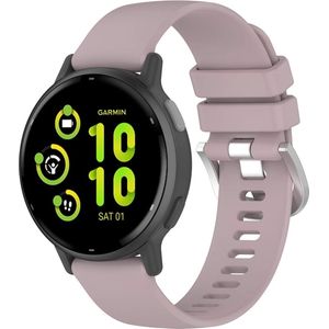 Strap-it Siliconen classic bandje - geschikt voor Garmin Venu / Venu SQ / SQ 2 / Venu 2 Plus / Vivoactive 3 / Vivoactive 5 / Vivomove (HR - Style - Luxe - Sport) / Forerunner 245 / 645 / 165 / 55 - violet