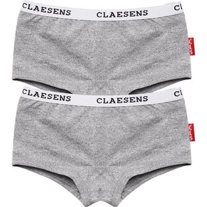 Claesen's® - Meisjes Hipster 2-pack Grijs - Grey - 95% Katoen - 5% Lycra