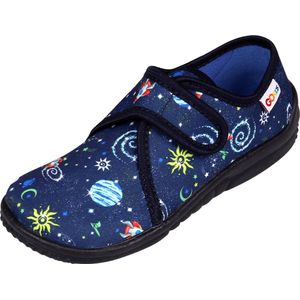 LEMIGO Marineblauwe pantoffels, pantoffels voor een jongen, kosmos