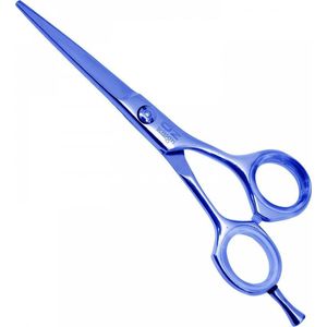 DZ Professionele Kappersschaar - Lichtgewicht - Offset Design – 14 cm.- Plasma Blauw