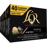 L'OR Espresso Ristretto Koffiecups - Intensiteit 11/12 - 4 x 40 Capsules