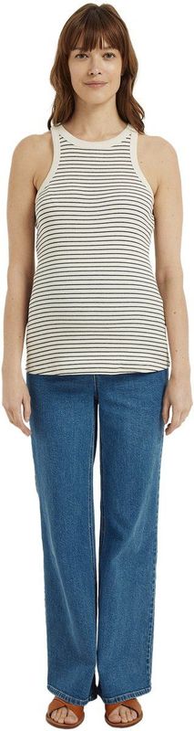 Vertbaudet - Gestreepte Zwangerschapstop - Marineblauw - Ribbelstof