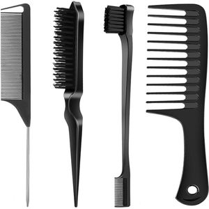 Haarstyling Borstelset - 4 Stuks - Essentiële Tools voor Perfect Haar