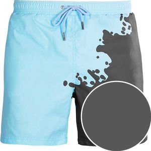 SEA'SONS jongens kleurveranderende zwemshort basic grijs-blauw - 92