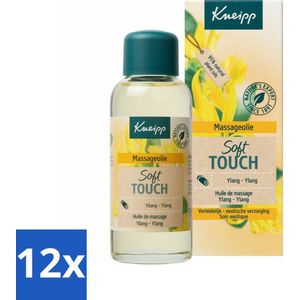 12 x Kneipp - Massageolie - Ylang-Ylang - Vitamine E - Voor alle huidtypen - 100 ml - Massageolie - Ylang-ylang - Huidverzorging - Natuurlijke Olie - Ontspannende Massage