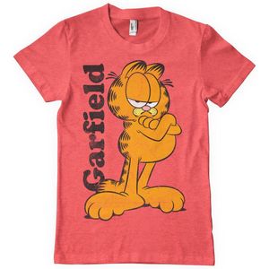 Garfield T-Shirt Red-Heather-S