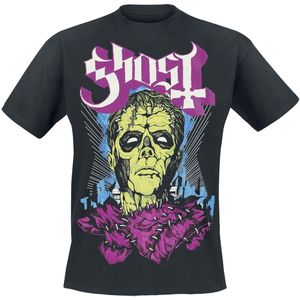 Ghost Frank - Glow In The Dark Heren T-shirt - zwart - S