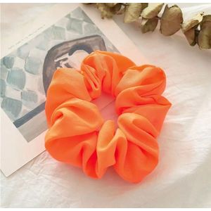 Akyol - oranje scrunchie - ek haarband - ek hoofdband - halloween - Haarelastiek - haar elastiek oranje - Koningsdag - koning - Haaraccessoires - koningsdag haar elastiek - oranje elastiek - oranje elastiek voor haar - oranje accesoires