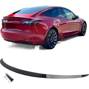 Geschikt voor Tesla Model 3 Achterklep Performance Extention Lip Styling Spoiler Hoogglans Zwart