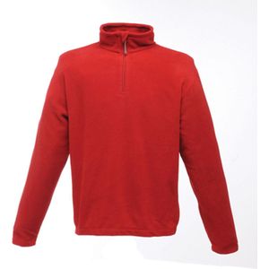Rood dunne fleece trui met halve rits merk Regatta maat 3XL