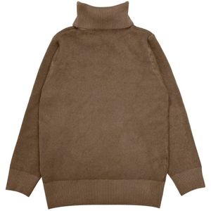 Livano Sweater Dames - Sweaters - Hoodie - Warme Trui - Vest - Donkerbruin - XS