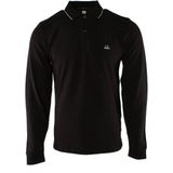 C.p. Company - Polo Shirt - Zwart - 95% Katoen, 5% Elastan