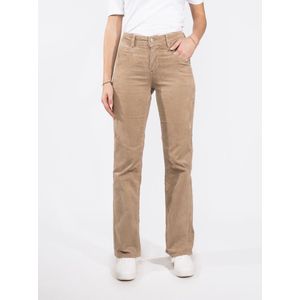 Bibette - 10W Cord - Flare Corduroy Broek - Hoge Taille - Ribstructuur