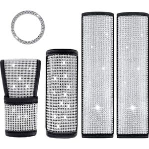 Bling Bling autoafdekking voor ganghendel, glanzend, kristallook, schakelpookknopbescherming, decoratieve accessoires voor vrouwen