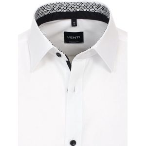 Wit Overhemd Heren Strijkvrij Modern Fit Venti 123942200-001 - M