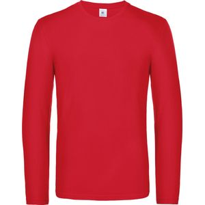 B&C #E190 Men's T-shirt long sleeve CGTU07T - Red - 4XL