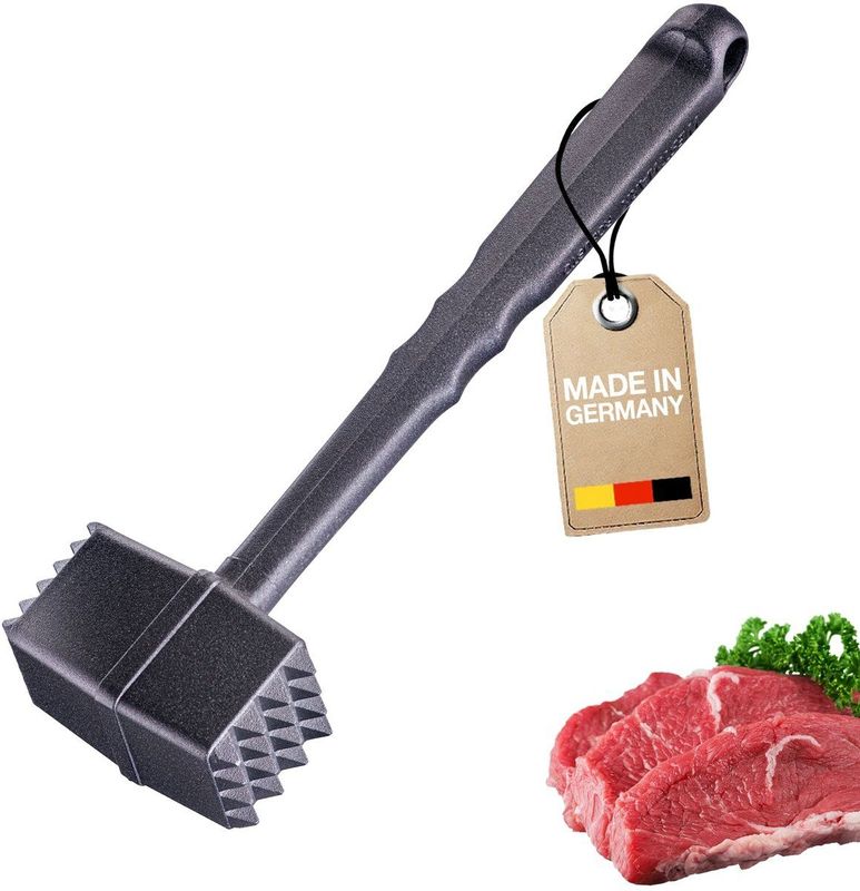 Westmark vleeshamer Robusto Black Edition – Dubbelzijdige vleeshamer – Vleeshamer voor schnitzels, karbonades en biefstuk – Antraciet