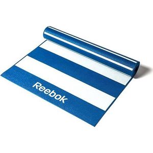 Yoga mat Stripes dubbelzijdig Reebok 4mm blauw
