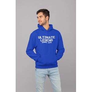 1976 Jaar Blauw Hoodie heren - Maat XL - Ultimate Legend - Verjaardag Cadeau Mannen - Limited Edition
