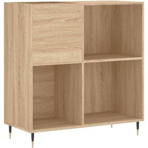 Zylo® Platenspeler Kast - Platenspeler Meubel - Ip Kast - 85x38x89cm - Sonoma Oak
