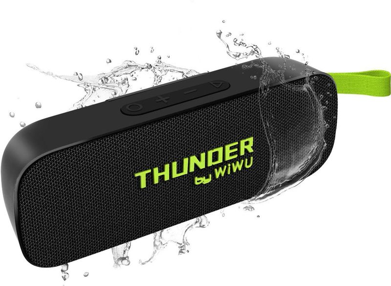 Wiwu - Thunder H2 - Bluetooth Speaker - Zwart - Draadloos