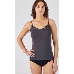 Damart - Kanten hemdje Thermolactyl Sensitive - Dames - Grijs - XXL