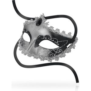 OHMAMA MASKS | Ohmama Masks Black Diamond Eyemask - Grey | BDSM | Unisex | Fetish Mask | Bondage | Mask