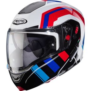 Caberg Horus X Road Wit Zwart Blauw Systeemhelm - Maat XL - Helm