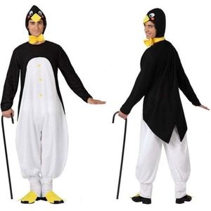 Dierenpak verkleed kostuum pinguin voor volwassenen - Carnaval dieren verkleedkleding M/L