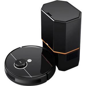 Robotstofzuiger - Stofzuiger - Automatisch leegstation - Laserlidar - 6500PA - 14,8V - 32W - 3200mA - Multi-Floor Mapping - Zwart