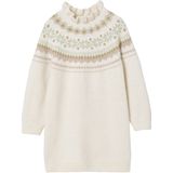 Vertbaudet - Jacquard Jurk - Meisjes - Tricot - Lange Mouwen - Zacht