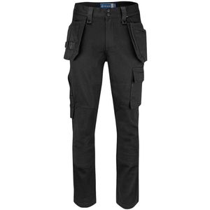 Projob 5560 Stretchbroek Met Kniezakken en Spijkerzakken Katoen 645560 - Zwart