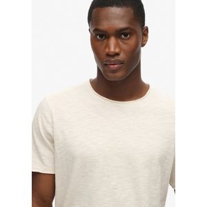 Superdry - Raw Edge Slub T-shirt - Korte Mouwen - Ronde Hals - Zwart